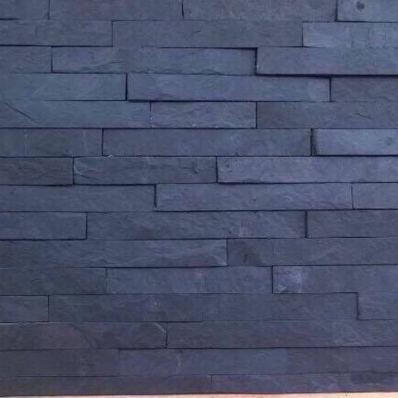 Đá Ghép Lai Châu đen ốp tường trang trí